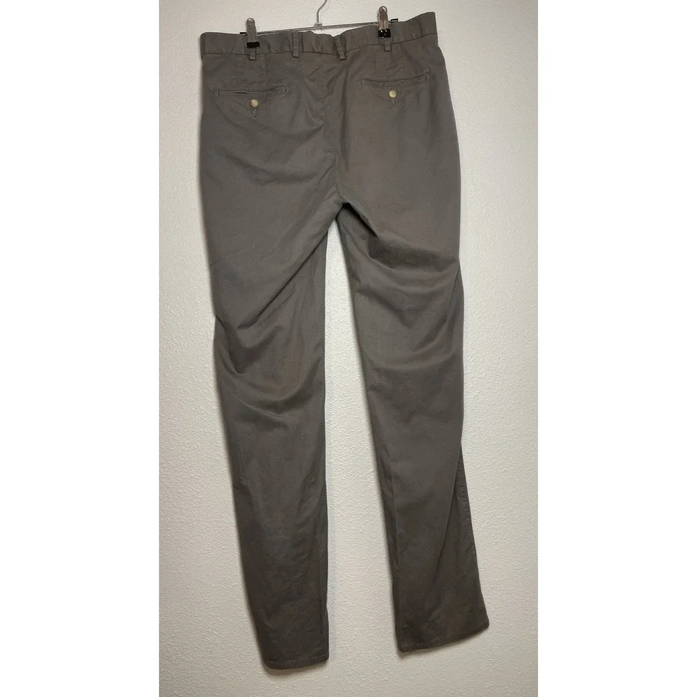Peter Millar Dress Pants Size 35 Gray‎ Soft Touch Twill Trousers